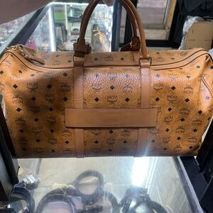 MCM Ottomar Weekender Bag in Visetos